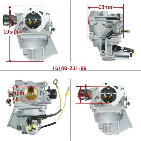 Carburateur C1M EL37B pour tronçonneuses Husqvarna 445 à 450E – Pompe à essence intégrée – Remplacement haute fiabilité pour usage forestier (1/4)