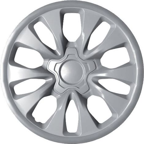 Copricerchio auto grigio singolo monte carlo 15'' in ABS