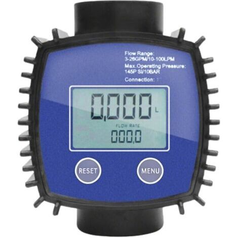 Bardusch - Débitmètre Eau, Capteurs de Débit Digital, 1″ Compteur de Carburant, avec Écran LCD, pour Eau, Diesel, Liquide Chimique (1/5)