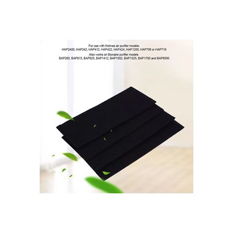 Filtre en mousse charbon Holms – Lot de 4 pour purificateur Air Purifier AER1,10 pièces (1/5)