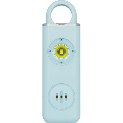 Alarme personnelle - Porte-clés alarme de sécurité - Autodéfense en cas d'urgence - Son 130 dB - LED - 100 x 31 x 13,5 mm - Bleu (1/5)