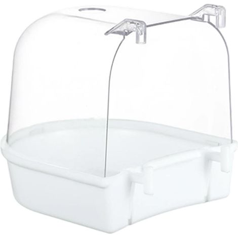 1 Bac À Oiseaux Transparent, Amovible, Pour Cage, Installation Facile, Pour Perruches Et Cockatiels (1/5)