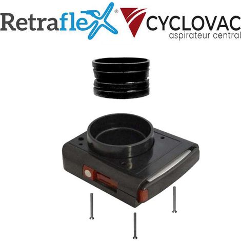 Poignée de verrouillage étanche avec joint en caoutchouc pour prise Retraflex – modèle ancienne génération,  Cyclovac ITRET023
