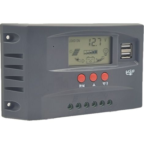 GARRYFIZH Contrôleur solaire photovoltaïque MPPT 12 V/24 V, régulation automatique de la tension, charge photovoltaïque 40 A (1/5)