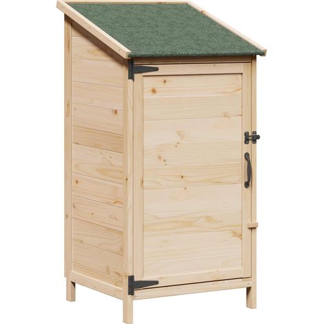 Garden Shed Natural 59 x 56 x 113.5 cm Engineered Wood vidaXL