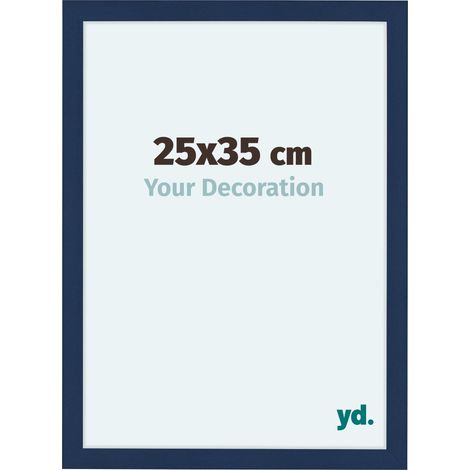 yd. - Cadre photo 25x35 - Bleu Fonce Patine - MDF - Como (1/5)