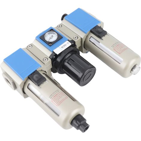 Unité combinée filtre débit air compresseur régulateur pression lubrificateur séparateur eau huile alu GC300-10 (1/5)
