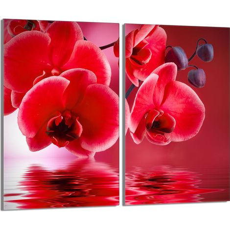 Glasschutzplatte für den Herd 2x30x52 Orchidea (1/5)