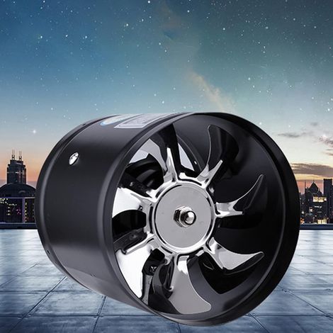 Abluftventilator,40W Axialer Rohrventilator,600m³/h/352.94CFM,Kanaleinbau Ventilator Leise Ø 150mm, für Lüftung oder Wärmeableitung in Küchen, Wohnzimmer Fabrik Hotel
