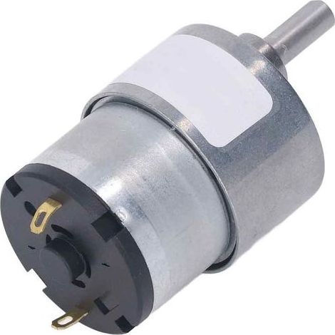 Moteur à engrenages CC, boîtier en alliage d'aluminium antirouille, bobine en laiton à faible friction, réversible, 24 V, 76 tr/min (1/5)