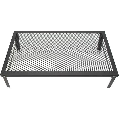 Robuster, wasserdichter, faltbarer Grillrost aus Eisen für Lagerfeuer und Grillabende im Freien. (1/4)
