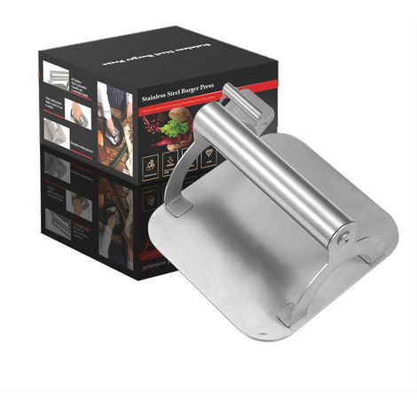 Non-stick Burger Press with Ergonomic Handle Food-grade Stainless Steel Burger Press Bacon Sausage (1/5)