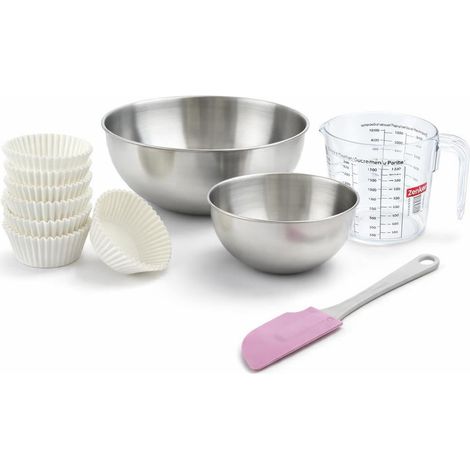 Set de 79 ustensiles de pâtisserie moules à muffins bol à mixer spatule pâtisserie et verre doseur Zenker Nature FSC (1/5)