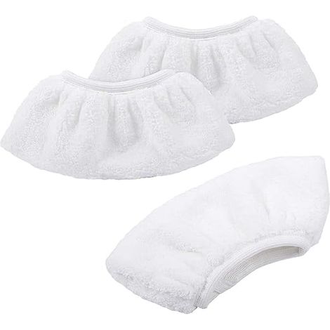 3PCS Nettoyage à la Vapeur en Microfibre Serpilleres Remplacement Tampons Bonnettes Microfibre accessoires de nettoyage à la vapeur en Kit de revêtement en compatible avec SC1/SC2/SC3/SC4/SC5/SV7 (1/5)