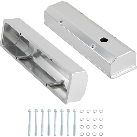 Tapa de válvula de aluminio para Chevy Small Block SBC 1958-1986 con tornillos (1/5)