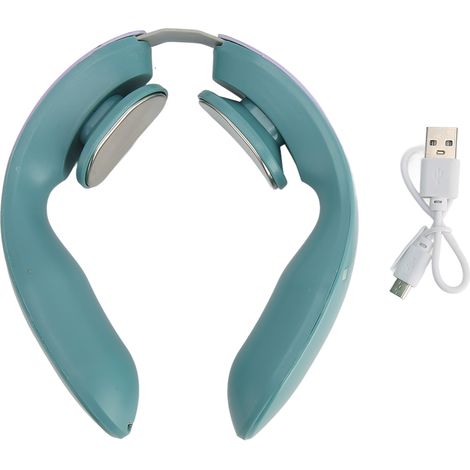 Collier de massage relaxant USB avec chauffage thermostatique, 12 niveaux d'impulsions électriques, appareil intelligent pour la nuque. (1/5)