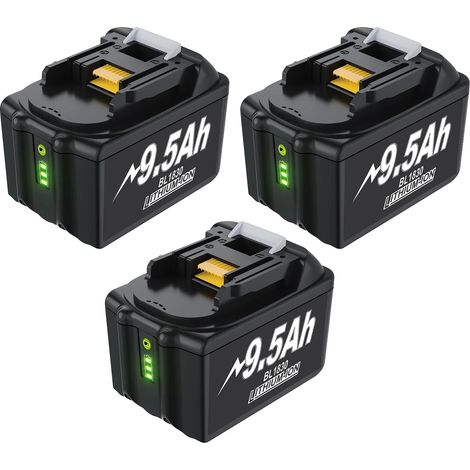 Batterie, capacité 9500mAh, large compatibilité, 3 9.5ah, 18V (1/2)
