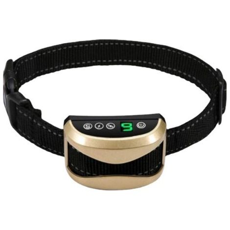 Collier anti - aboiement, collier de chien électrique, collier d'entraînement rechargeable, or