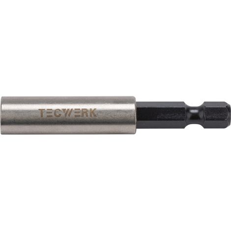TECWERK Bithalter 1/4 Zoll F 6,3 1/4 Zoll C 6,3 Magnet L.60mm TECWERK