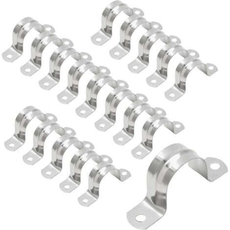 Stainless Steel Clamp U Type Semi Circular For Air Water Hose 40mm (1/4)