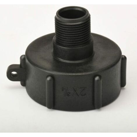 Adaptateur IBC S60 à raccord à vis pour réservoir d'eau IBC 2 pouces x 3/4 pouce (1 pièce) (1/3)