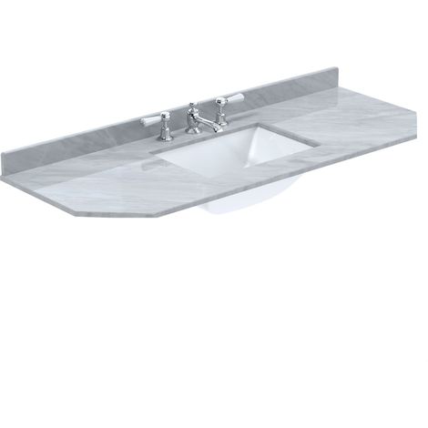 1200 SINGLE BOWL ANGLED MARBLE TOP 3TH