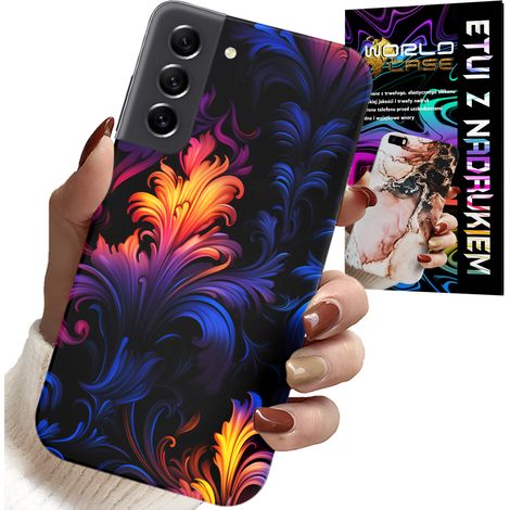 Hülle für Samsung Galaxy S21 FE – abstrakte, farbenfrohe Muster + Folie (1/5)
