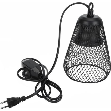 Abat-jour anti-brûlure pour reptiles E27, protection de lumière chauffante, protection de lampe suspendue pour se prélasser (1/5)