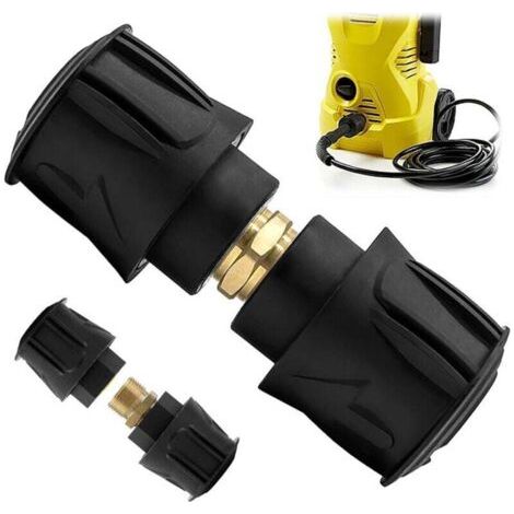Pair Satz M22 Schnellkupplungs-Schlauchanschlüsse für Kärcher Nilfisk Lavor Greenworks K2-K3 Hochdruckreiniger, 14 mm Gewinde.
