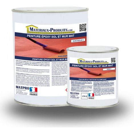 Peinture époxy sol et mur Mat - 1 Kg Blanc - MATPRO (1/5)