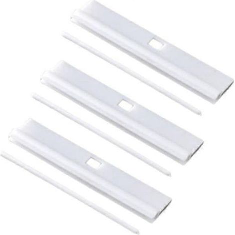 Supports de stores verticaux (89 mm) Supports blancs de rechange pour persiennes Accessoires pour stores verticaux réglables à faire soi-même Paquet de 20.