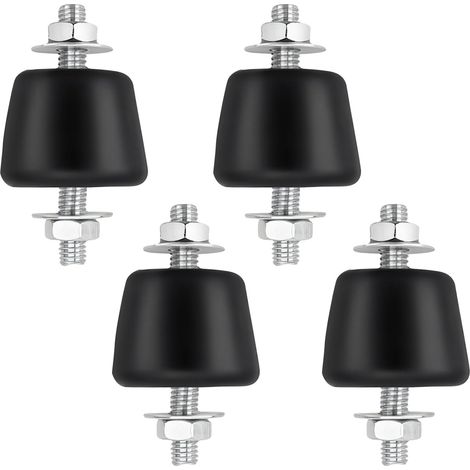 Lot de 4 roulements en caoutchouc Amortisseurs de vibrations M8 pour unité extérieure de climatisation, Pieds anti-vibration en caoutchouc (1/5)