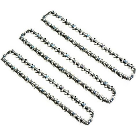 Packung mit 3 Kettensägenketten 20" (50,8 cm), 325,063" rechtwinklig, 38 Klingen, 76 Zubehörteile für Ölsägen. (1/4)