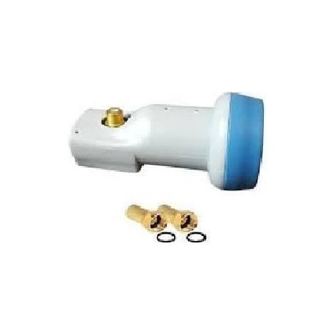 LNB SINGLE TETE PARABOLE 0.3 DB + 2 FICHE F AVEC JOINT HD ME