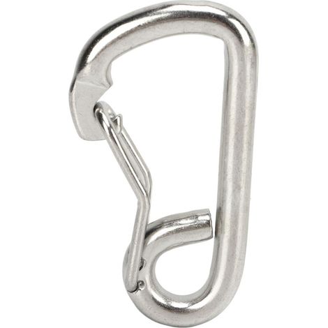 Mousqueton à ressort en acier inoxydable 316 de qualité marine, robuste, pour équipement de plongée (1/5)