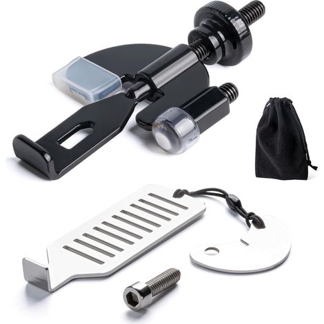 2 Pièces Serrure de Sécurité Porte Interieure, Verrou de Porte Portable de Voyage, Verrouillage Confidentialité avec Sac de Rangement pour École, Hôtel, Maison, Appartement, Université (1/5)
