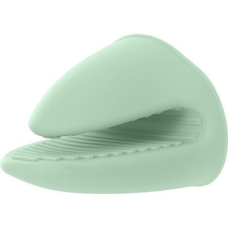 Gants de cuisine Mini gants de cuisine en silicone épais Couvre-pinces résistants à la chaleur (Vert) (1/5)