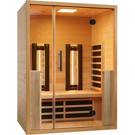 VITALhome Moonlight 140 Infrarotkabine mit 2 ABC Infrarotstrahler inkl. Frontstrahler-Set (1/5)