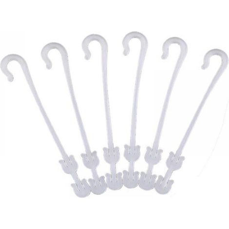 J-shaped hooks for staking tomatoes – Pack of 50 sturdy plastic garden clips, ideal for supporting and protecting plants