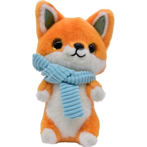Peluche renard douce et moelleuse, idéale pour jouer, câliner et collectionner pour les enfants. (1/4)