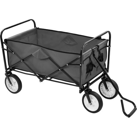 Chariot à main pliable Acier Gris
