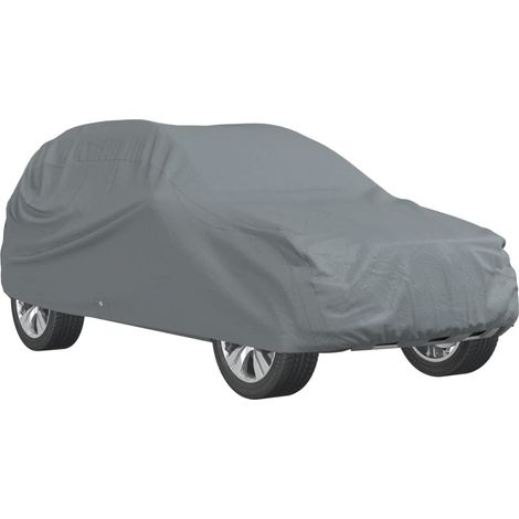 Housse de voiture SUV complète gris L tissu non tissé