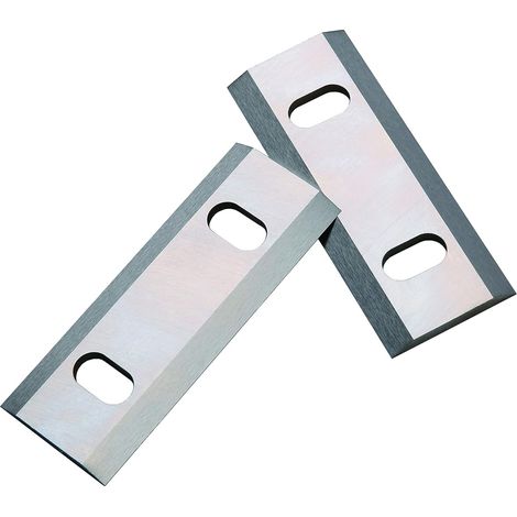 Set mit 2 Ersatzmessern, CR12MOV-Stahl, doppelseitig, 10,2 x 3,8 x 0,6 cm, für FM6DD Holzhäcksler (1/2)