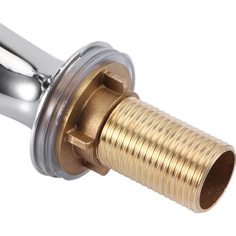Grifo de cocina fabricado en cromo-zinc y cobre, rosca exterior G1/2", giratorio 360°, para uso doméstico y profesional. (1/5)