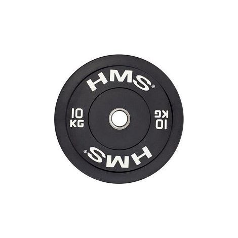 BBR10 schwarze olympische Hantelscheibe 10 kg HMS