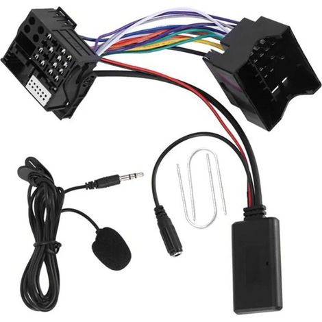Voiture Bluetooth 5.0 câble Aux Microphone mains libres téléphone portable adaptateur d'appel gratuit pour Peugeot citroën C2 C5 RD4 pratique, (1/5)
