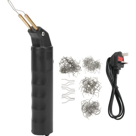 Prise Kit de réparation universel pour voiture, comprenant une agrafeuse à chaud pare-chocs, ailes
