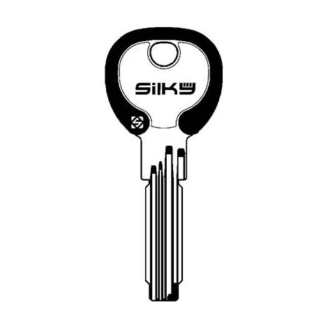 CHIAVE PUNZONATA CORBIN CB97DZ SILKY SILCA - OTTONE NICHELATO- 5 pezzi