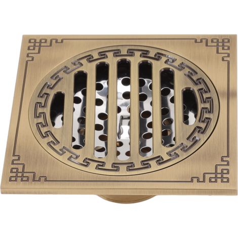Bonde de sol anti-odeurs pour salle de bain et machine à laver, bonde de sol étanche de style antique (1/5)