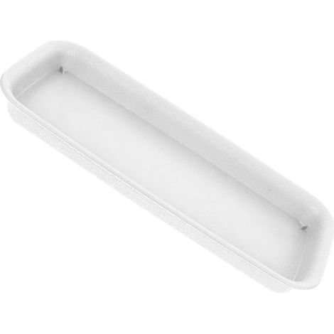 Rectangular saucer for indoor and outdoor plants, light beige plastic tray 58 cm, stable, spill-proof support for planters and flower pots, easy to clean (1/5)